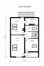Дом с мансардой, террасой и балконом Rg1575 План4